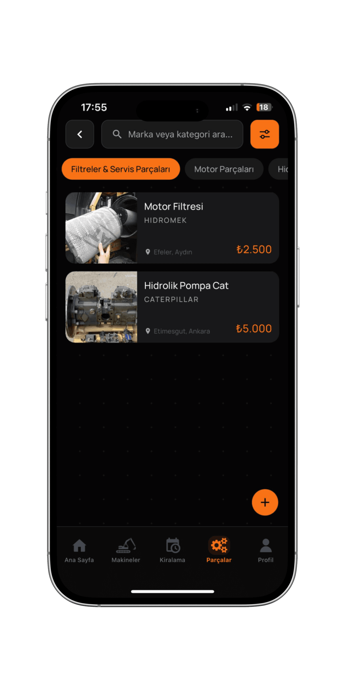 Spare Parts Categories